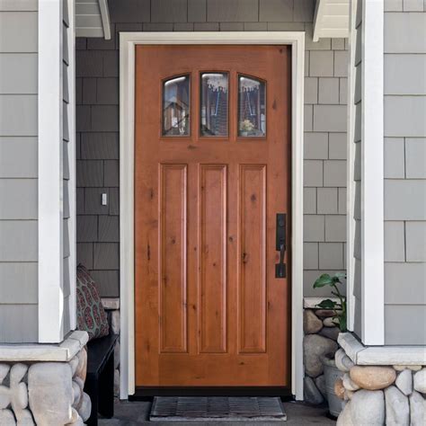 Home depot doors exterior wood - The best-rated product in Front Doors is the 53 in. x 81.75 in. Celeste Frosted Glass Right-Hand Inswing 4-Lite Eclectic Painted Steel Prehung Front Door w/ Sidelite. Can Front Doors be returned? Yes, Front Doors can be returned within our 90-Day return period.